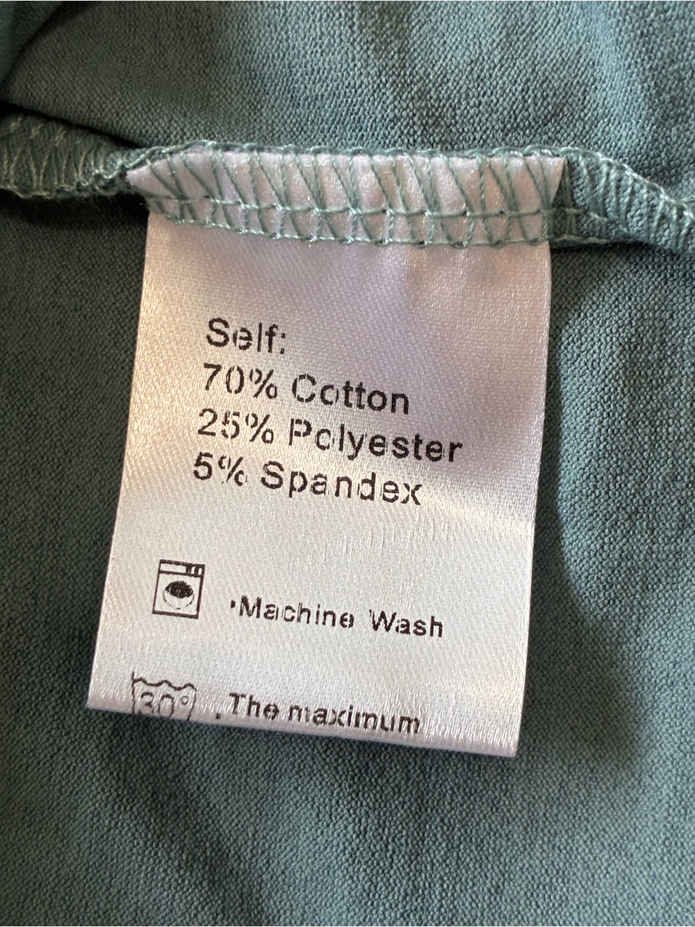 Askdeer Long Sleeve Quarter-Zip Polo Shirt Sage Green Men’s Sz L New w/ Tag! - Picture 8 of 10